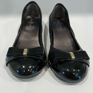Cole Haan ballet flats. Black patent leather. Like new. Size 7